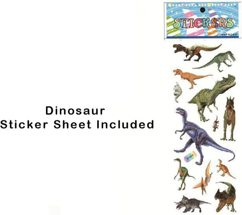 2 Pack Dinosaur Building Blocks Toys, 11 Inch Jurassic Animal Take Apart Dino Kids, Dinosaur Sticker Included (Baryonyx & Pterodactyl)...