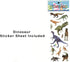 2 Pack Dinosaur Building Blocks Toys, 11 Inch Jurassic Animal Take Apart Dino Kids, Dinosaur Sticker Included (Baryonyx & Pterodactyl)...
