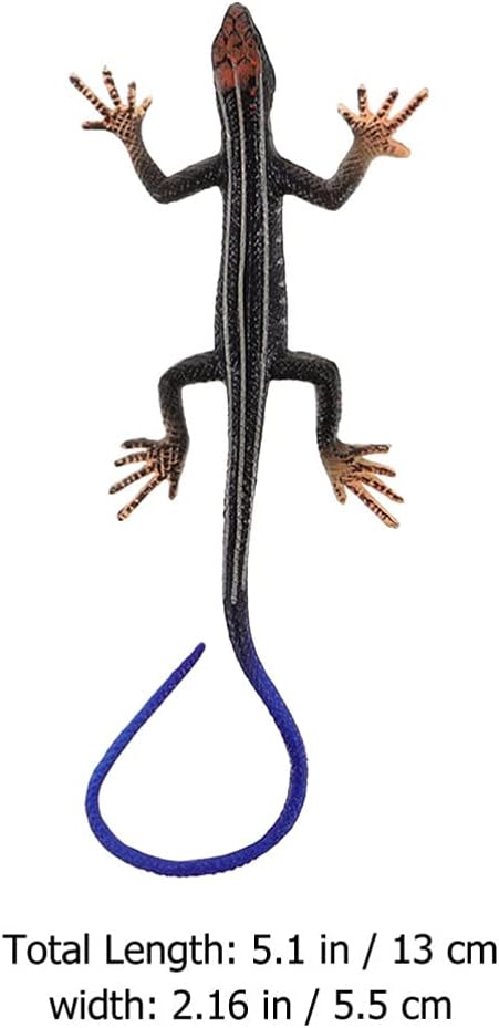 Tricky Toys Artificial Animal Plaything Plastic Lizard Prop Spoof Lizard Model Early Education Toys Kids Educational Playthings Party Trick Tool C...