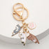 tenghong2021 Corgi Keychain Dog Zipper Cute Pendant Clip On Charm Animal Jewelry Gift Pet Lover Welsh Keyring Unisex...