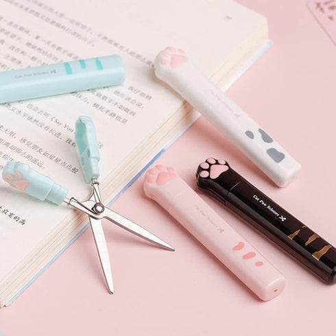 Multi-Purpose Mini Scissors Portable Functional Scissors Sewing Scissors Lovely Cats Paws Design for Art Crafts Projects...