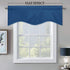 Luxury Decoration Velvet Valance Curtains - Light Blocking Small Window Scalloped Valance with Solid Rod Pocket Thick Privacy Tier Curtain for Caf...