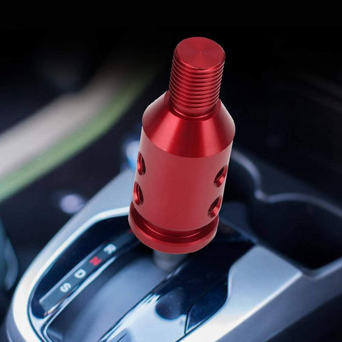 Universal Gear Shift Knob Adapter, Automotive Manual Transmission Non Threaded Shifter Kit Car Aluminum Alloy Racing Replacement Boot Retainer Sti...