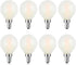 Frosted E12 LED Light Bulbs 25-Watt Equivalent, Warm White 2700K, 2W G15/G50 Globe LED Bulb for Beside Lamp Ceiling Fan Pendant Lights Chandelier ...