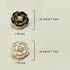 20 Pcs Rose Metal Buttons Flower Sweater Coat Suit Socialite Retro Style Buttons 18mm/0.7inch...