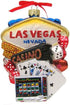 Kurt S. Adler Kurt Adler 5.5-Inch Las Vegas Glass Cityscape, 5 in, Multicolored Ornament...