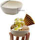 6PCS 4.5 OZ Small Dessert Bowls, 3.7 x 3.7 x 1.2 In Stacked Pinch Bowls, Wheat Straw Mini Prep Bowls, Unbreakable Dipping Saucers for Side Dishes,...