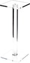 Plymor Clear Acrylic Square Barbell Pedestal Display Riser, 10.5" H x 4" W x 4" D (1/4" thick)...