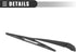 Motoforti Windshield Wiper Blade Arm Set, 14 Inch Rear Window Wiper Kit, for Chrysler Pacifica 2017-2018, Rubber, Black...