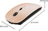 Rechargeable Bluetooth Mouse for MacBook/MacBook air/Pro/iPad, Wireless Mouse for Laptop/Notebook/pc/iPad/Chromebook (Rose Gold-b)...