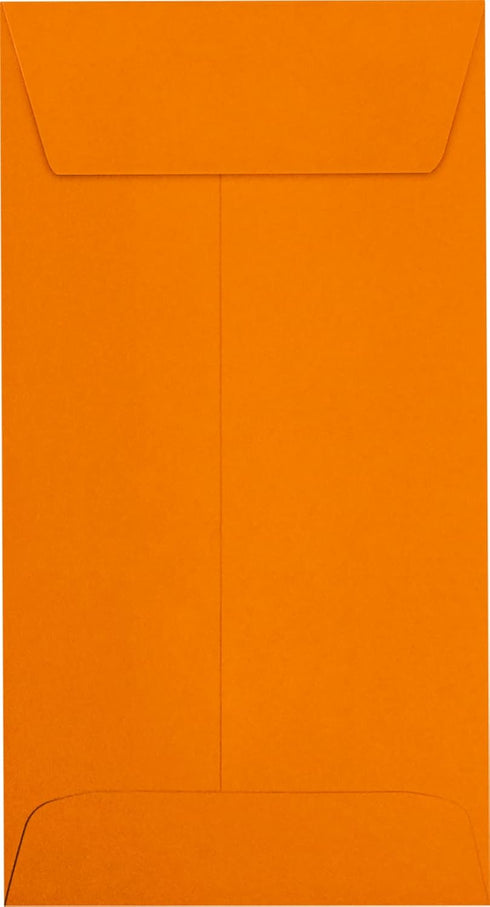 LUXPaper #7 Coin Envelopes | Peel & Press | 3 1/2" x 6 1/2" | Mandarin Orange | 80lb. Text | 50 Qty...
