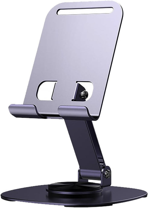 Phone Stand Metal Holder Cellphone Mini Tablet Pad 360° Rotation Phone Stand Foldable Scalable Office Desk Adjustable Portable for Travel......