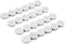 Bullseye Office 24 Round White Fridge Magnets, Button Shaped, Small Colorful Magnetic Discs for Kitchen, Cabinet or Classroom, Perfect Whiteboard ...