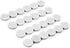Bullseye Office 24 Round White Fridge Magnets, Button Shaped, Small Colorful Magnetic Discs for Kitchen, Cabinet or Classroom, Perfect Whiteboard ...