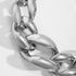 Fashion Silver Chunky Choker Cuban Link Chain Thick Necklaces Punk Statement Shiny Bar Nightclub Jewelry for Women and Girls?Silver)...
