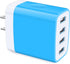iPhone 13 Charger Block Fast Charging 4.8A Multi Port USB Charger Wall Plug Power Adapter Charging Box Cube Brick for iPhone 15/14/13/12/11 Pro Ma...