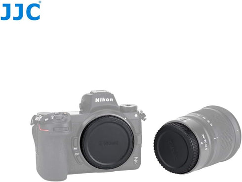 JJC Z Mount Body Cap & Rear Lens Cap Set, for Nikkor Z Lens, Z-Mount Lense Rear Cap, Body Sensor Protective Cover, Compatible with Nikon Z Mirrorl...