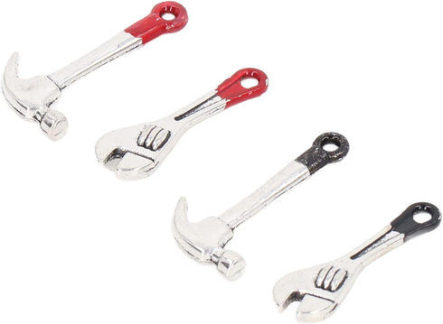 VBESTLIFE Dollhouse Repair Tools,20pcs Dollhouse Repair Tools Small Mini Dollhouse Wrench Hammer Kit Miniature Simulation Maintenance Tools...