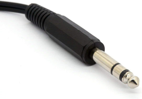 6.35 to RCA Splitter Cable, 6.35mm 1/4 inch TRS Stereo Jack Male to 2 RCA Phono Female Plug Adapter Cord 20cm/8inch...