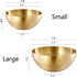 Stainless Steel Salad Bowls, Mixing Bowls, Nesting Bowls, Snacks Bowls, Serving Bowls for Mixing, Cooking, Baking, Prepping, Set of 2, Small & Lar...