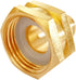 2PCS Solid Brass 3/4" PEX Barb to 3/4" GHT Female Garden Hose End Connector Splicer Mender Repair Fitting...