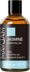 Jasmine Essential Oil 30ML/ 1.01FL.OZ, MAYJAM Pure Jasmine Oil Aromatherapy Essential Oil for Massage, DIY Soap, Ideal for Home Yoga Use...