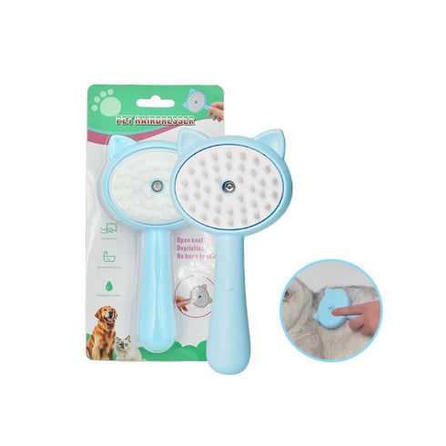 Cat Steamy Brush Dog brushes for Shedding Grooming, Lightweight Skin Friendly Pet Brush Hair Removal Comb Brushes for Long or Medium Haired Cats(B...