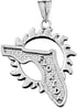 Exquisite Sterling Silver Sunshine State Florida Charm Pendant...