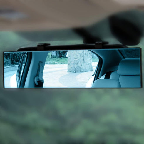 XINLIYA Car Rearview Mirror, 12 Inch Panoramic Wide Angle Anti-Glare, Clip on Auto Rear View Mirror, HD Clear Convex Surface, Car Interior Accesso...