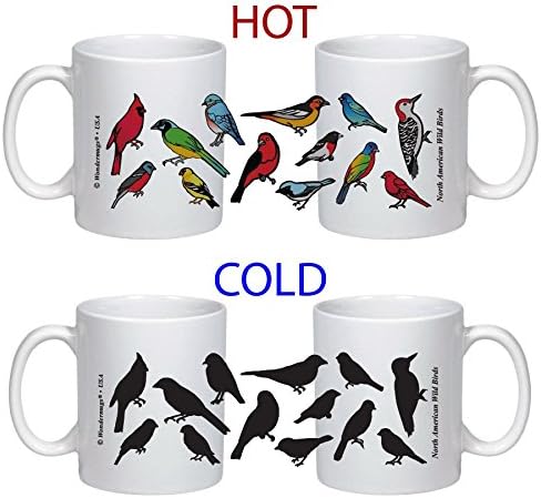 Wild Birds Magic Mug - Color Changing Mug - Coffee Mug - Bird Gift - 11oz size...