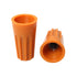 10pcs Wire Electrical Screw Springs Caps Wire Twist Terminals Spring Cover Connection P4, Orange...