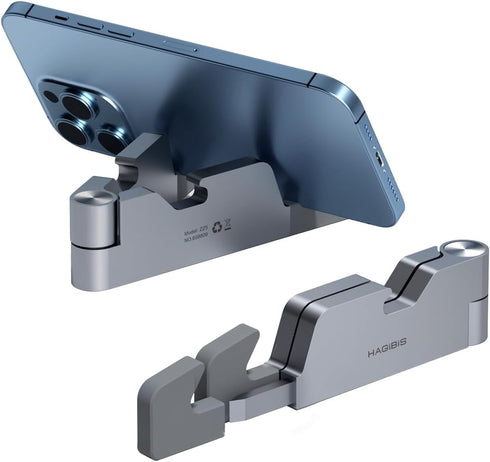 Hagibis Cell Phone Stand for Desk, 4 in 1 Foldable Aluminum Portable Travel Phone Holder with Bottle Opener, Box Opener, Ruler for iPhone 15 14 13...