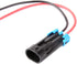 2 Pin Way Car Waterproof Electrical Connector Plug with Wire AWG Marine Pack of 2...