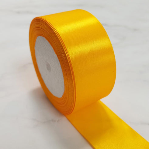 1 1/2 inch Satin Ribbon for Craft Gift Wrapping 25 Yards Silky Polyster Ribbon Roll for Handmade Hair Bow Wedding Party Decor Flower Bouquet,Gold...