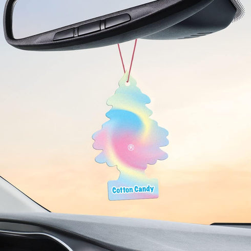 LITTLE TREES Air Fresheners Car Air Freshener. Hanging Tree Provides Long Lasting Scent for Auto or Home. Cotton Candy, 24 Air Fresheners...