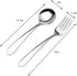 A Set of Silver Stainless Steel Dinner Forks and Spoons for Children Dinner Home Kintchen Restaurant Parties Tool Accessories...