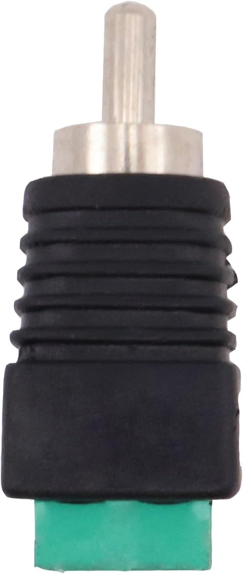 11Pair RCA Plugs Cable Audio Adapter Screws Phono RCA Male Female Plug to AV Screw Terminal Audio Video Connector Adapter Wire RCA Adapte for Spea...