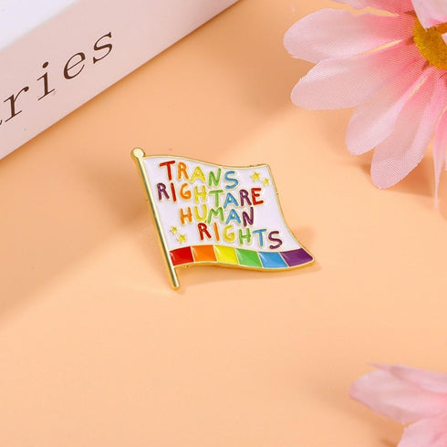Pride Rainbow Flag Lapel Pins LGBT Brooch Pins Gay Rainbow Cat Frog Brooch Bisexual LGBTQ Enamel Badge Pins Pride Jewelry Gift...
