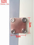 Magnetic Backing Copper Welding Spoon Magnetic Copper Butt-Weld Backer Set Flat Copper Panels Hands-Replaceable Magnet Design, can be reused (2"x2...