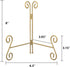Plate Holder, 8 Inch Plate Stands for Display, Gold Iron Plate Easel for Photos, Picture Frames, Cookbooks, Card and Decorative Plates(1PACK)...