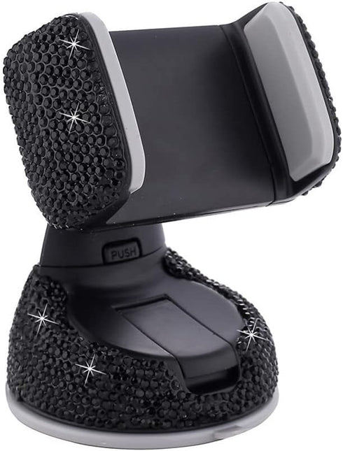Cxtiy Car Phone Holder Adjustable Strong Sticky Dashboard Air Vent Base Car Air Vent Phone Mount Dashboard Cell Phone Holder Diamond Suction Cup h...