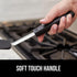Gorilla Grip Nonstick Heat Resistant BPA-Free Silicone Spatula, Non Scratch Flexible Head for Pans, Slip Resistant Soft Rubber Handle, Stainless S...