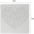 Heart Stencil for Painting DIY Decorative Stencil Paint Stencil Reusable Paint Stencil for Painting on Walls Furniture Crafts Wood Wall Home Decor...