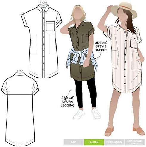 Style Arc Sewing Pattern - Max Tunic Dress (Sizes 04-16)...