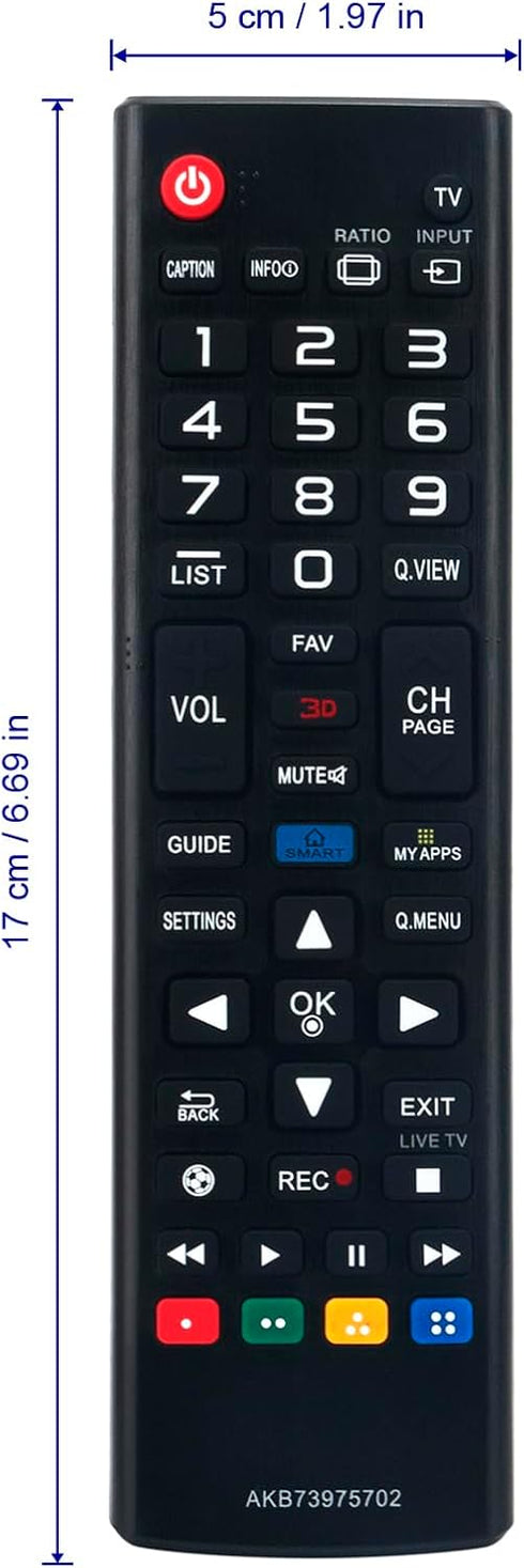 New AKB73975702 Replace Remote fit for LG LCD LED HDTV Smart 3D TV 42LA6200 47LA6200 50LA6200 55EA8800 55EA9700 55EA9800 55EA9850 55LA6200 55LA710...