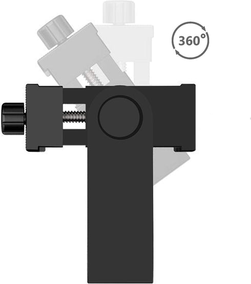 Alphx Universal Smartphone Tripod Cell Phone Holder Mount Adapter Set, Fits iPhone, Samsung, and All Phones, Rotates Vertical and Horizontal with ...