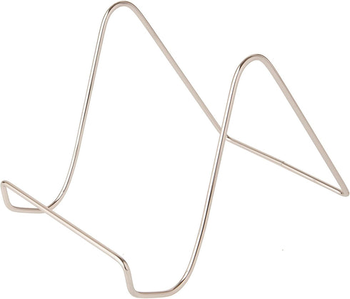 Bard's Plain Silver Wire Easel Stand, 6" H x 5.5" W x 8" D...