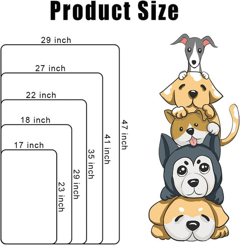 2 Pack Dog Crate Bed Mat - Summer Dog Cooling Mat & Breathable Kennel Pad , Washable Thin Latex Dog Crate Pad with 10 Adhesive Round Hook and Loop...