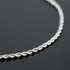 UMAOKANG 32.8 Feet Silver Chain for Jewelry Making Stainless Steel Diamond Cut Twisted Rope Chains for Men Women Necklace Bracelets Making DIY Sup...