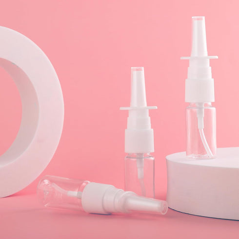 simarro 10ml Nasal Spray Bottle, 7Pcs Refillable Atomizer Spray Bottle Plastic Nasal Atomizer Fine Spray Mist Nasal Spray Bottle Perfume Essential...